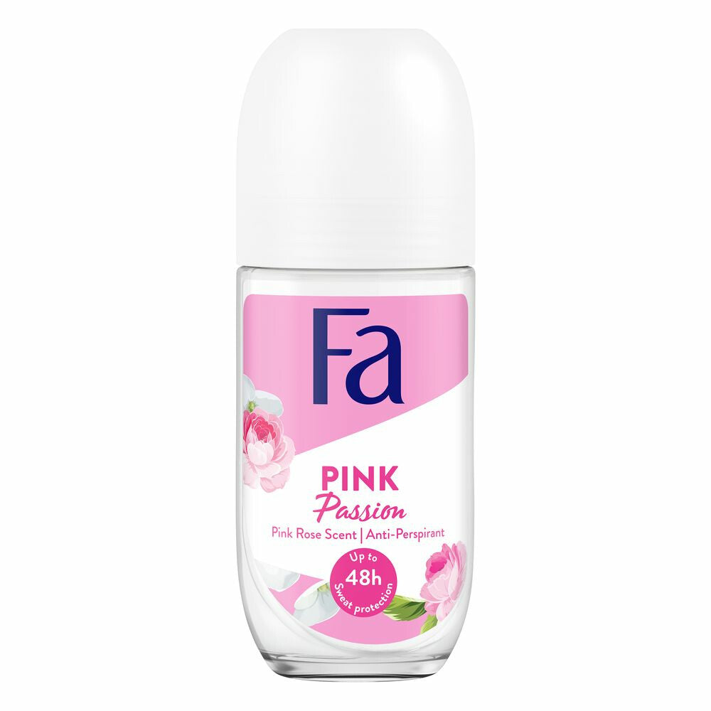 6x Fa Deodorant Roller Pink Passion 50 ml