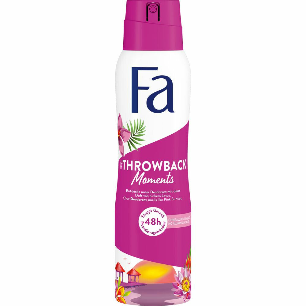 Fa Deodorant Spray Throwback Moments 150 ml 6x voordeelverpakking K Drogerie