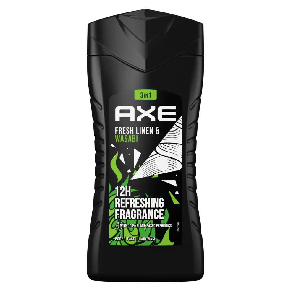 Axe Douchegel Fresh Linen & Wasabi 3-in-1 250 ml K Drogerie