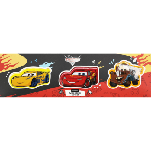Coffret cadeau Disney Cars 3 pièces Tablette effervescente