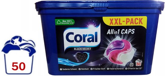 Coral Black Velvet Caps All-in-One 50 Caps K Drogerie