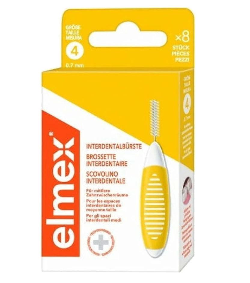 Elmex Interdentale Ragers 0,7 mm (ISO 4) voor grondige reiniging tussen tanden en kiezen. Verwijdert tandplak en etensresten voor gezond tandvlees.