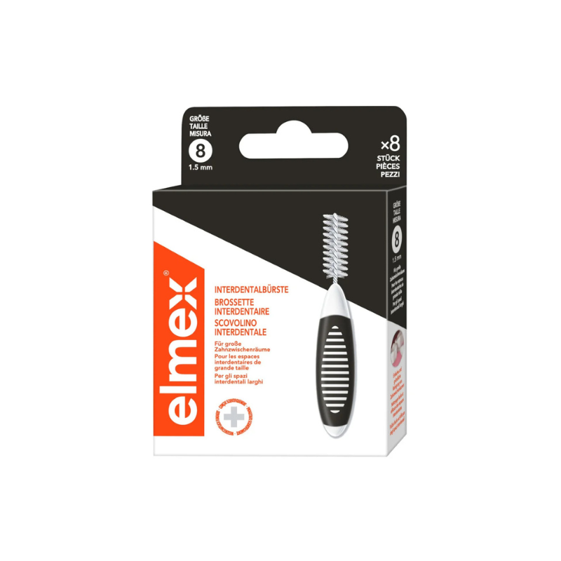 Elmex Interdentale Ragers 1.5 mm Zwart ISO Maat 8