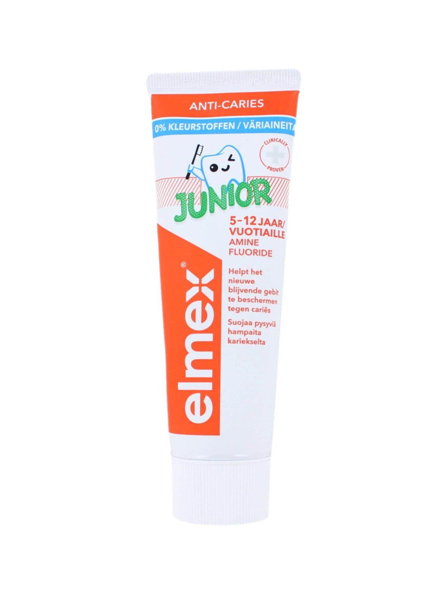 3x Elmex Junior (5-12 Jaar) Gel-Tandpasta 75 ml