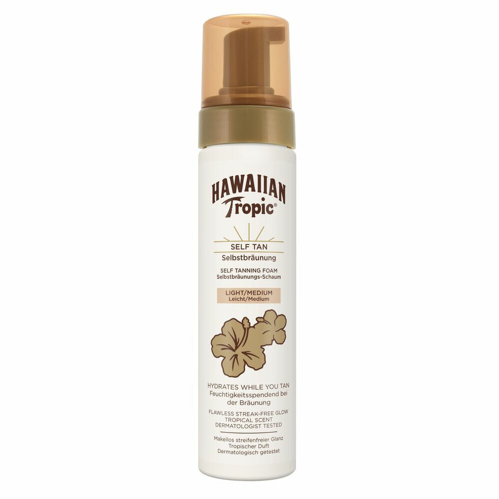 Hawaiian Tropic Sunless Tan Foam Light/Medium 200 ml K Drogerie