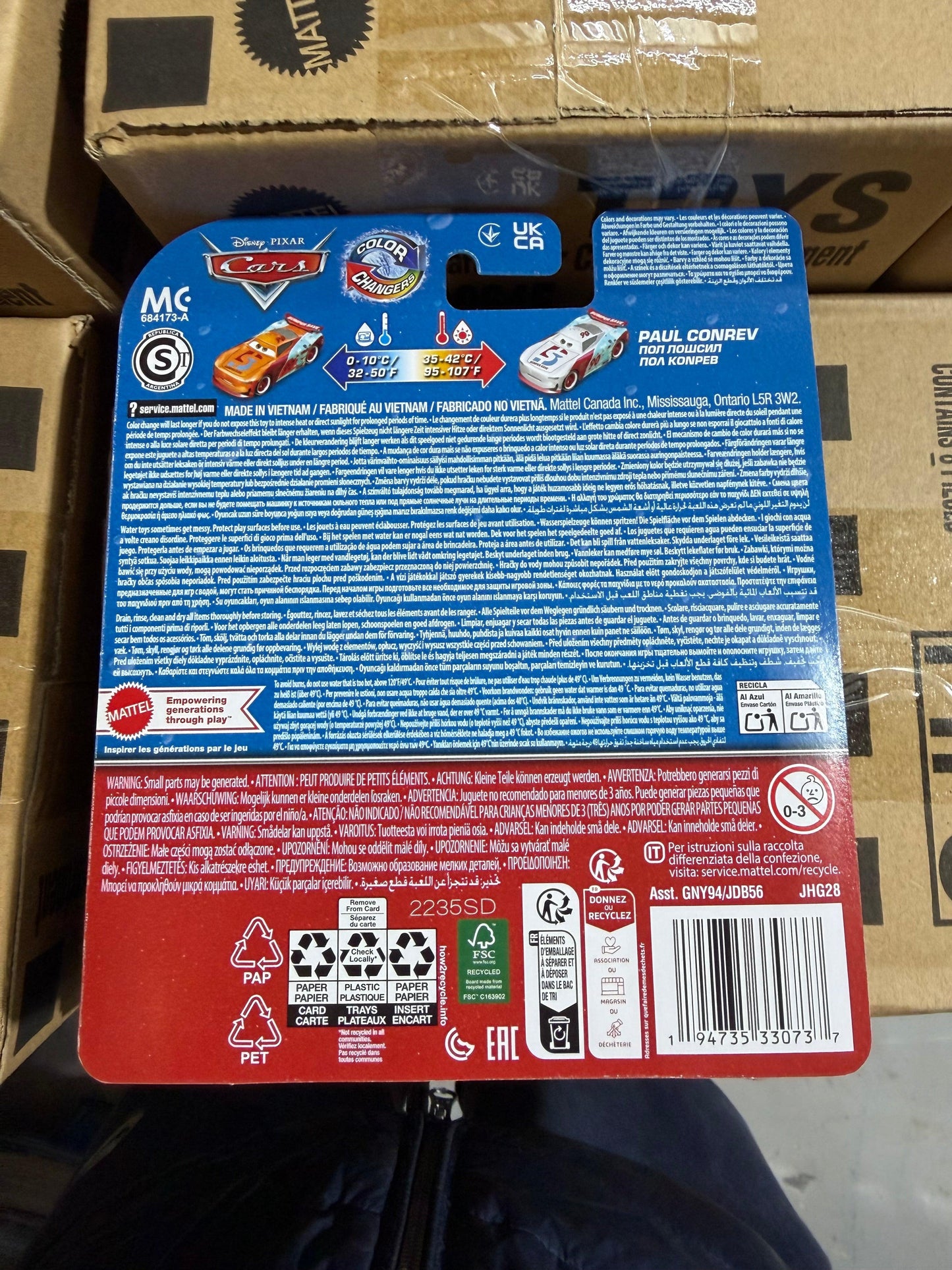Disney Pixar Cars Color Changers Voiture Change Couleur 8 variantes