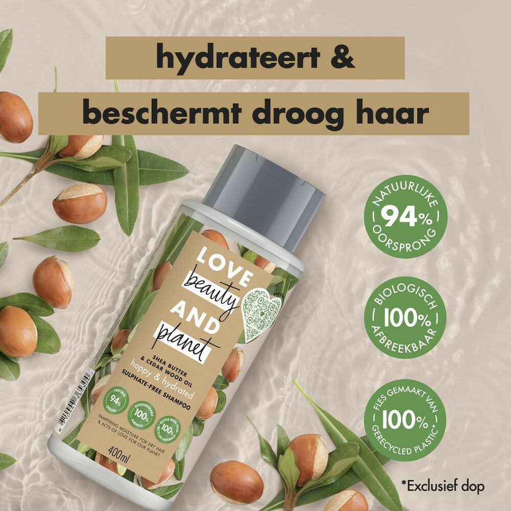 Love Beauty and Planet Shampoo Shea butter en Sandalwood 400 ml