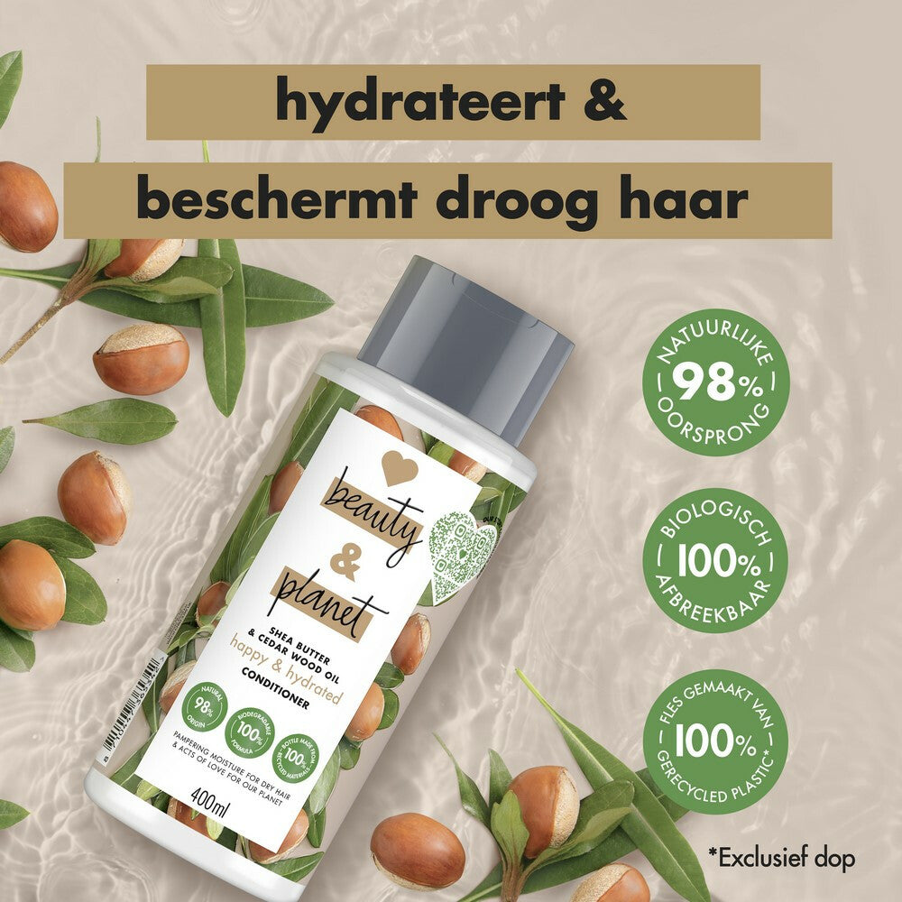 Love Beauty and Planet Conditioner Shea butter en Sandalwood 400 ml