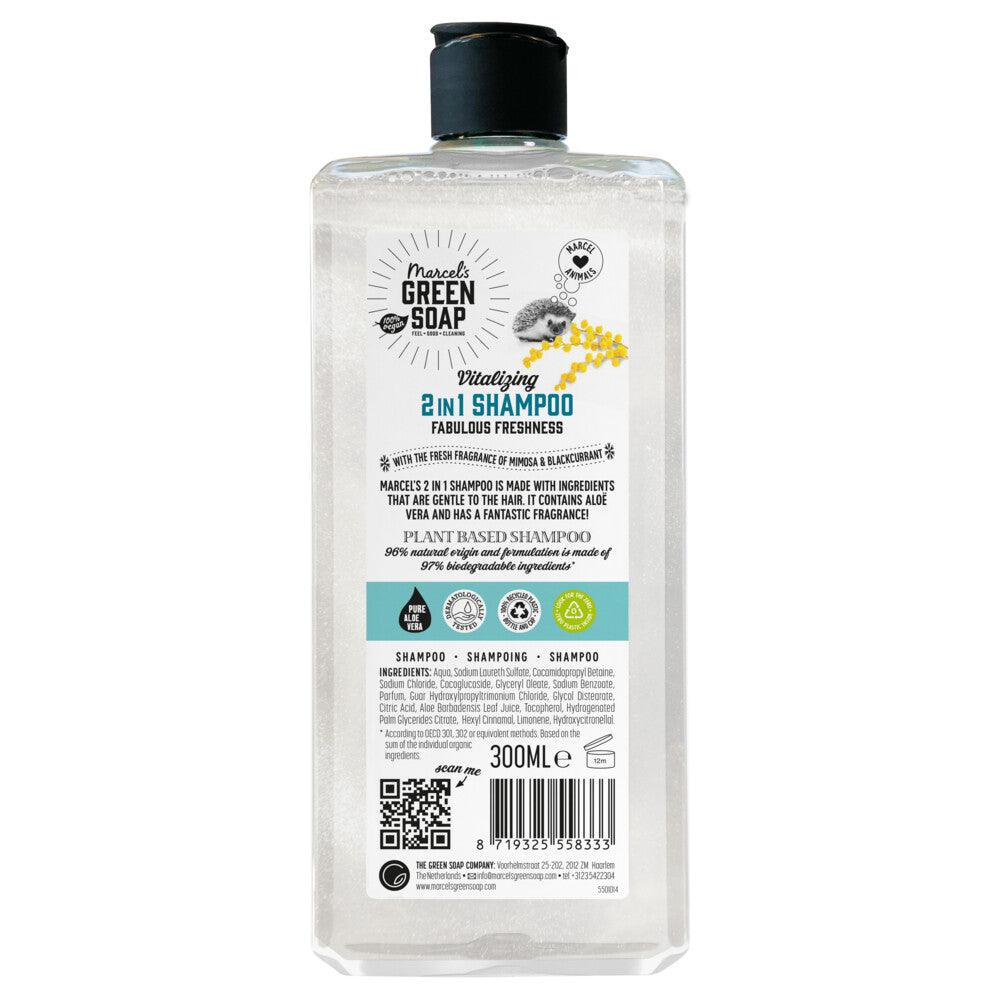 Marcel's Green Soap Shampoing 2-en-1 Mimosa & Cassis 300 ml