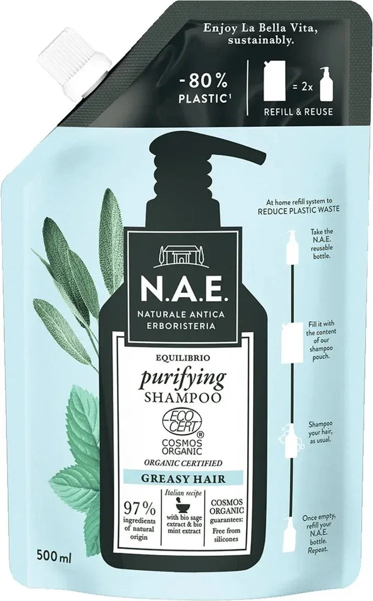 N.A.E. Purifying Refill Shampoo 500 ml - K Drogerie