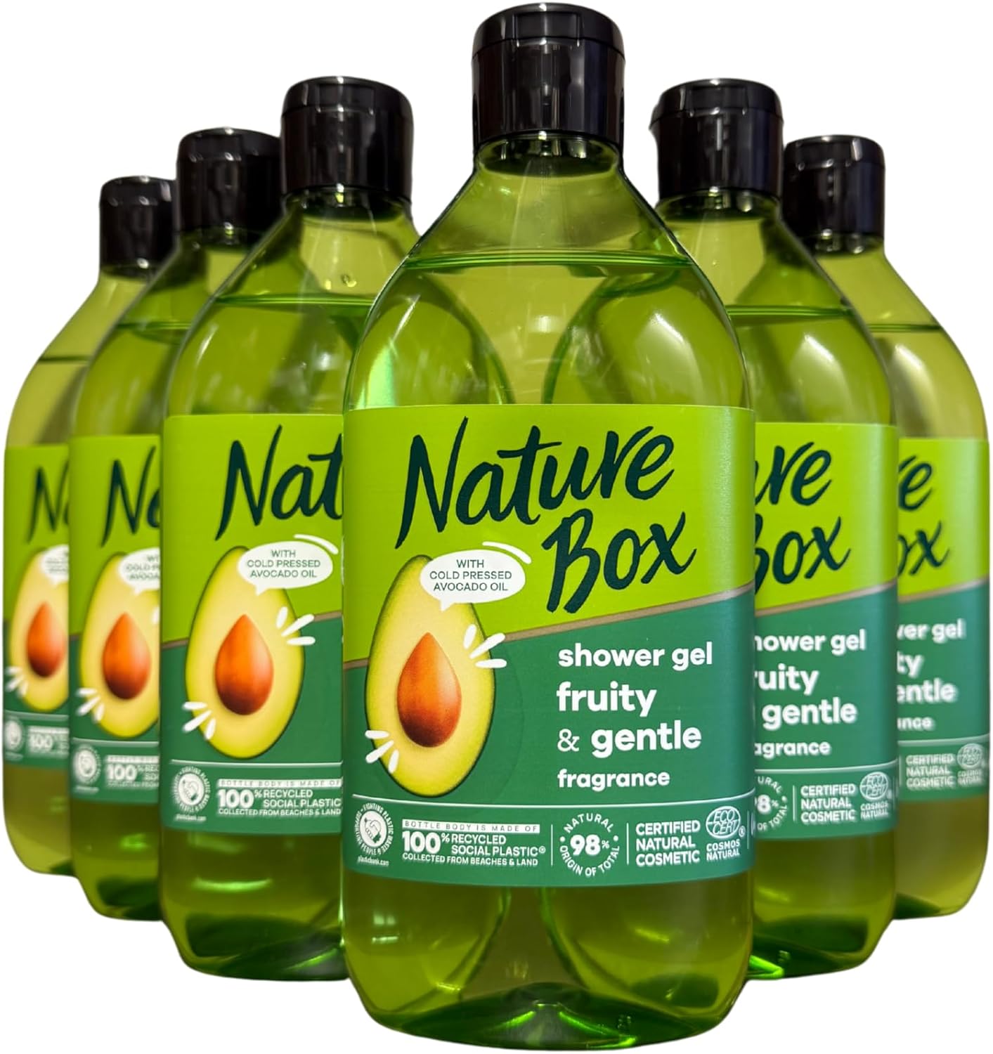 Nature Box Avocado Vegan Douchegel 6 x 385ml