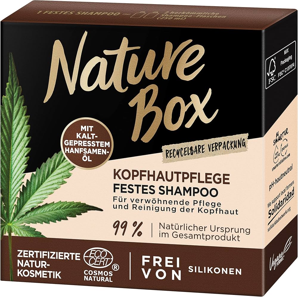 Nature Box Shampoo Bar Hennepzaad 85 gr