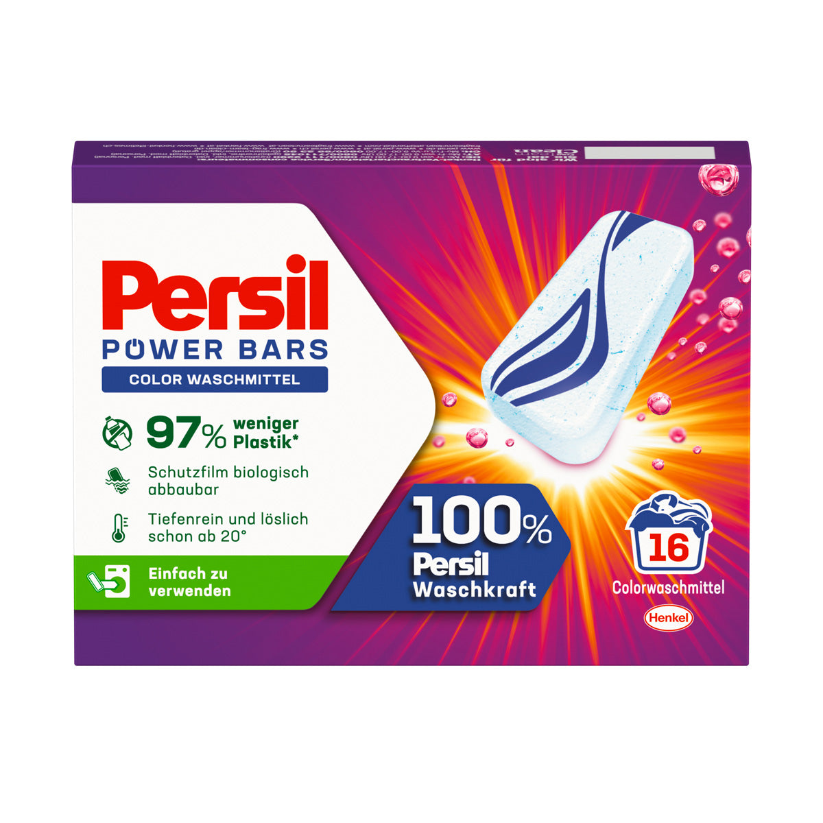 Persil Wasmiddel Power Bars Color 16 stuks