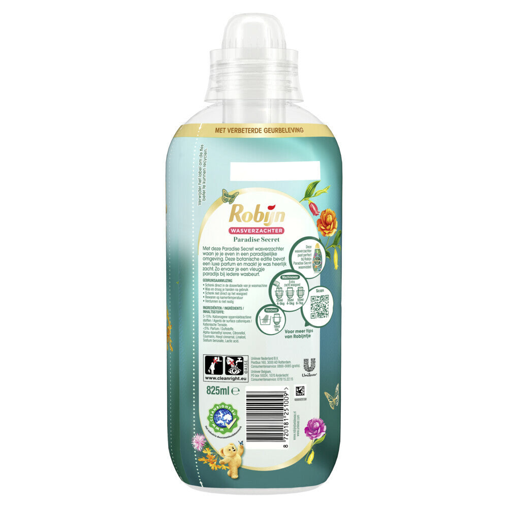 Robijn Intense Wasverzachter Paradise Secret 33 Wasbeurten 825 ml