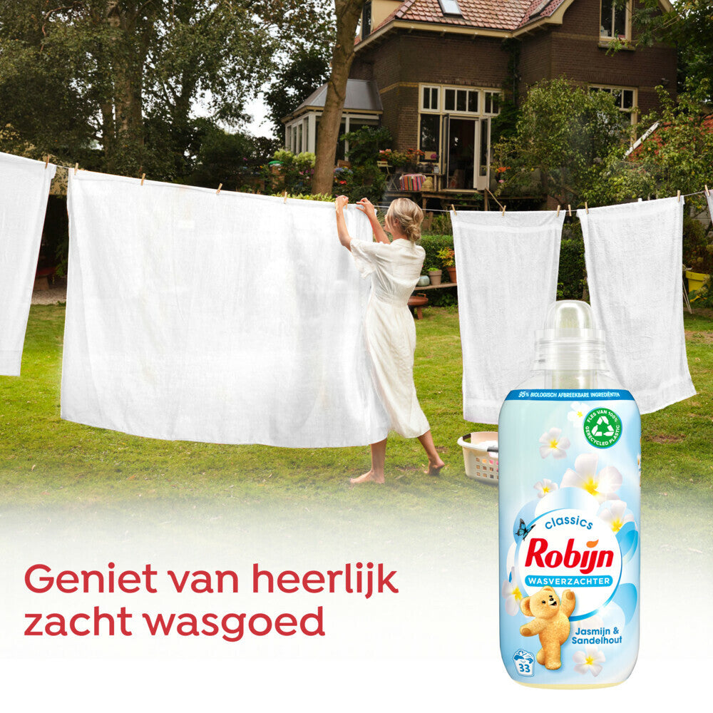 Robijn Wasverzachter Jasmijn en Sandelhout 33 Wasbeurten 825 ml