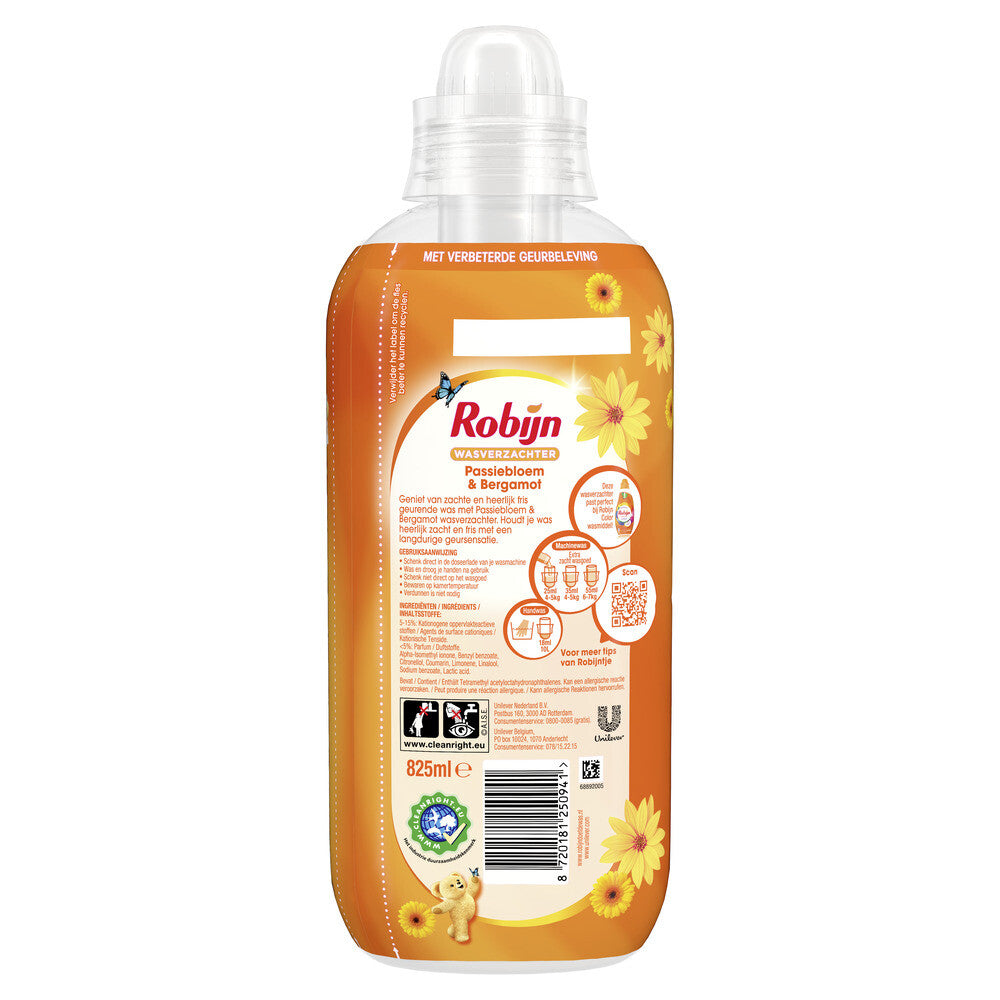 Robijn Wasverzachter Passiebloem & Bergamot 33 Wasbeurten 825 ml