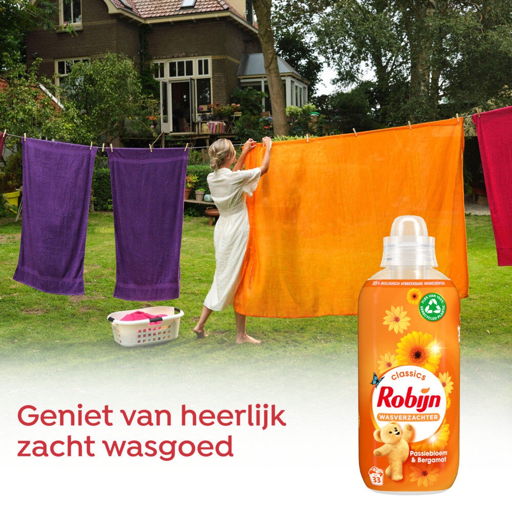 Robijn Wasverzachter Passiebloem & Bergamot 33 Wasbeurten 825 ml