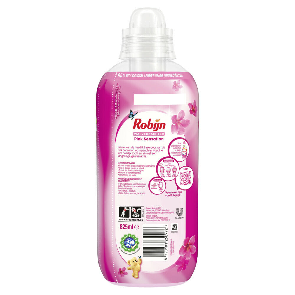 Robijn Wasverzachter Pink Sensation 33 Wasbeurten 825 ml