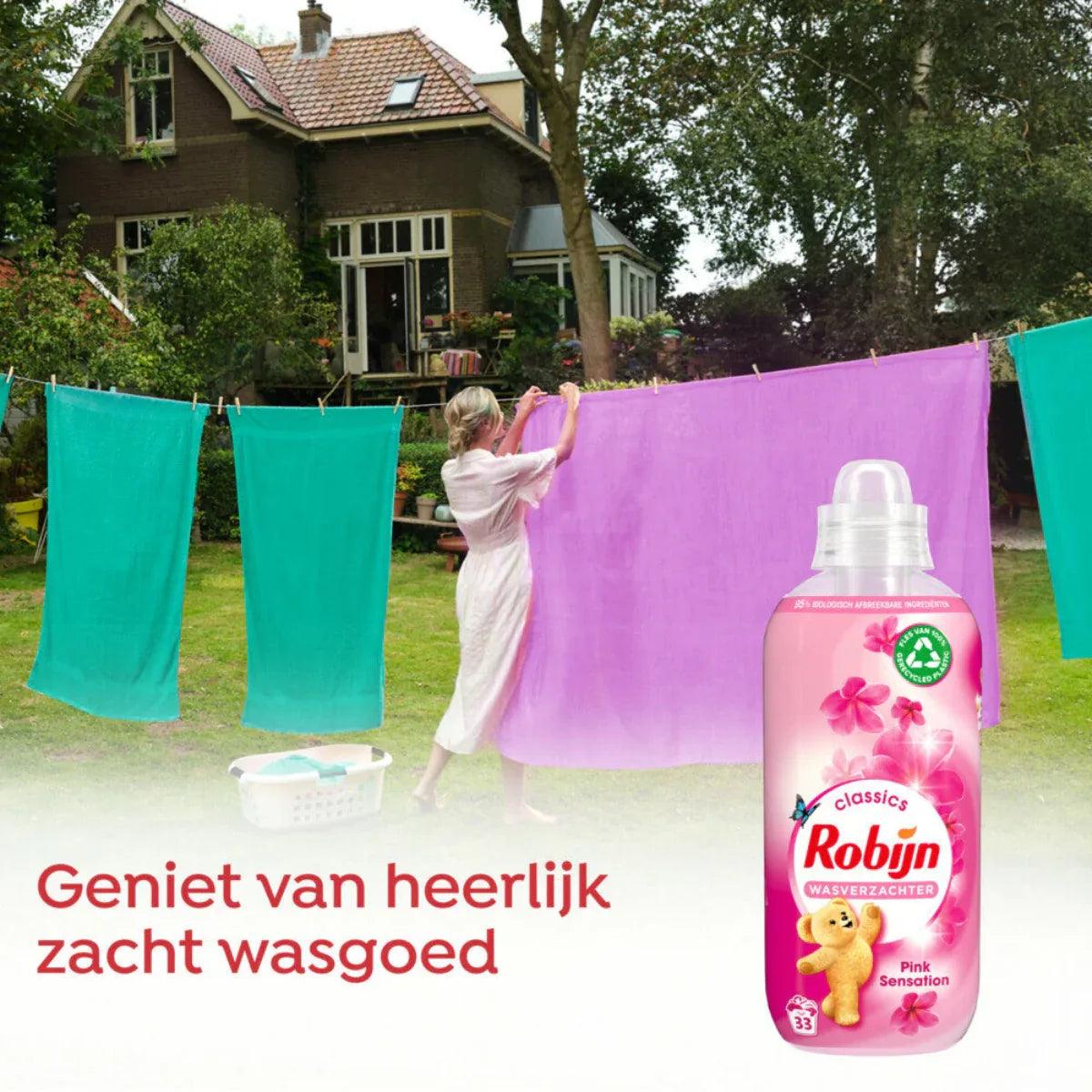 Robijn Wasverzachter Pink Sensation 33 Wasbeurten 825 ml - K Drogerie