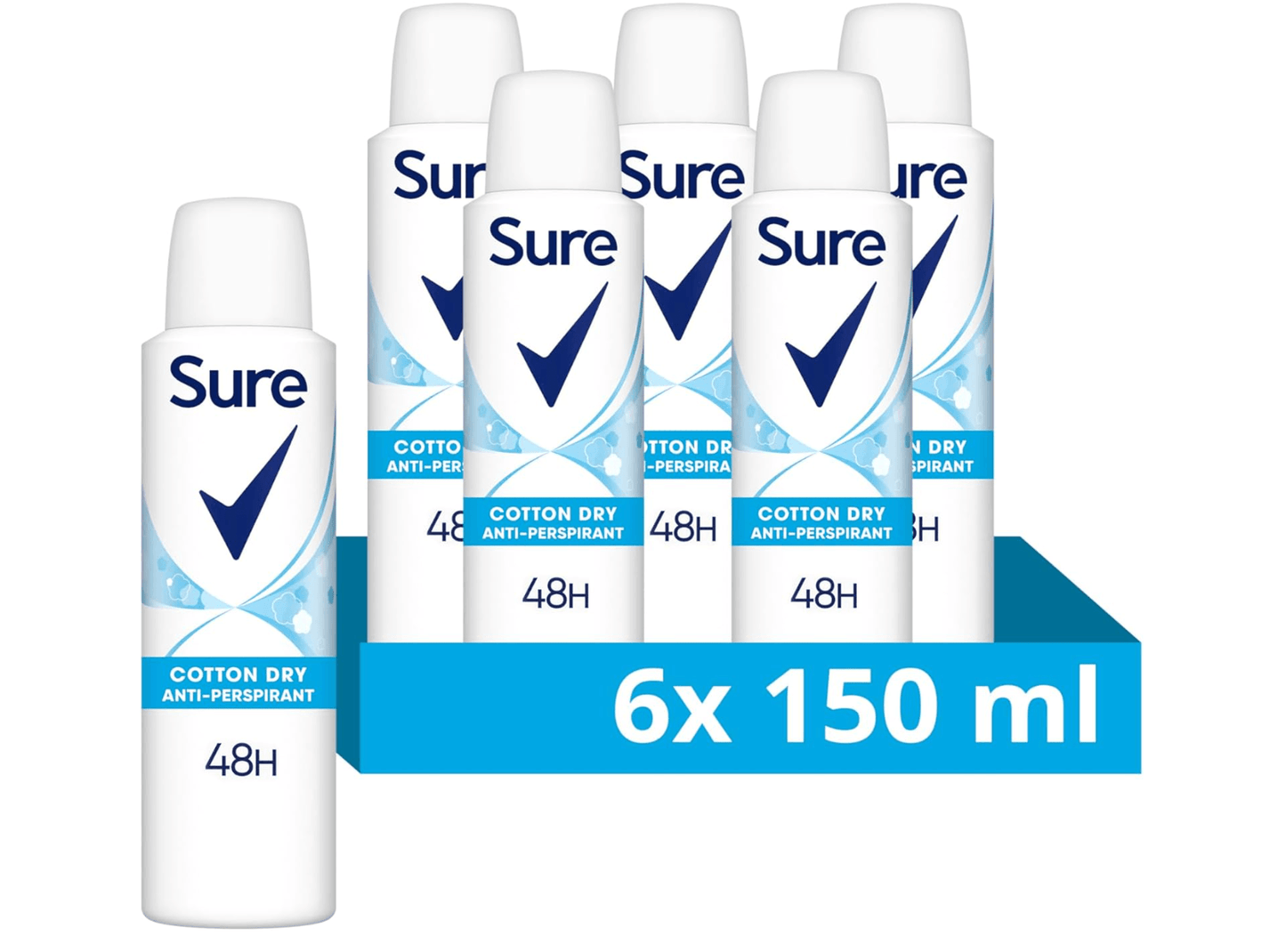 Sure (Rexona) Coton Frais Sec 6 x 150 ml
