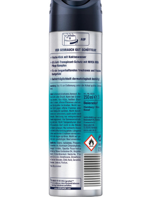Nivea Men Deodorant Spray Cool Kick Fresh 150 ml