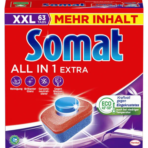 Somat All-in-one vaatwastabletten 63 stuks - K Drogerie