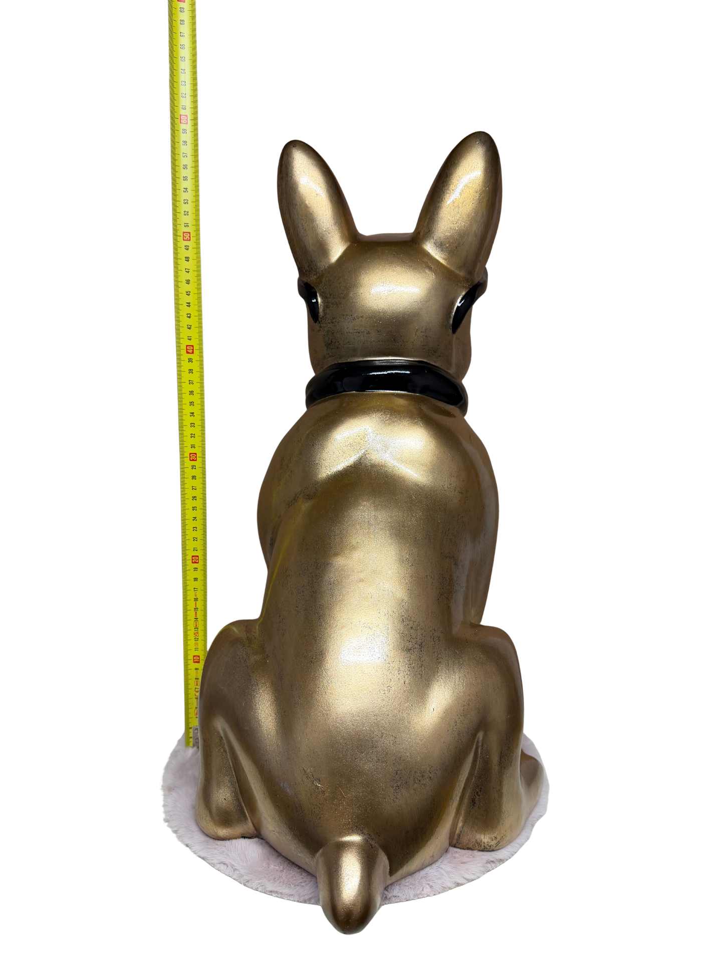Decoratief beeld - Franse bulldog met zonnebril - polyresin - 60 cm (nieuw)