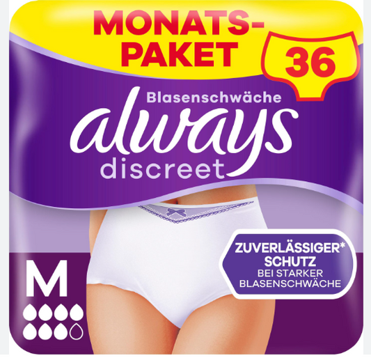 Always Discreet Incontinence Pants M 4 x 9 Stuks