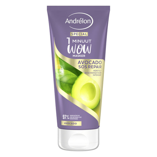 Andrélon 1 Minuut Wow Masker Avocado SOS Repair 180 ml
