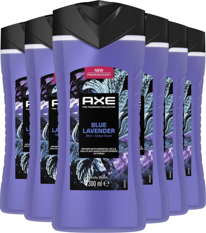 Axe Fine Fragrance Collection Blue Lavender Douchegel 6 x 300 ml- K Drogerie