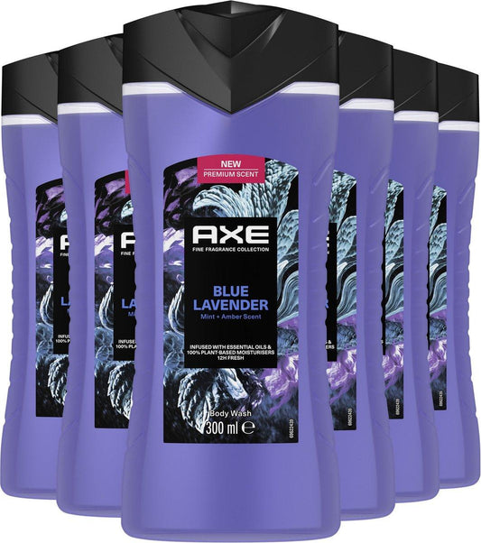 Axe Fine Fragrance Collection Blue Lavender Douchegel 6 x 300 ml- K Drogerie