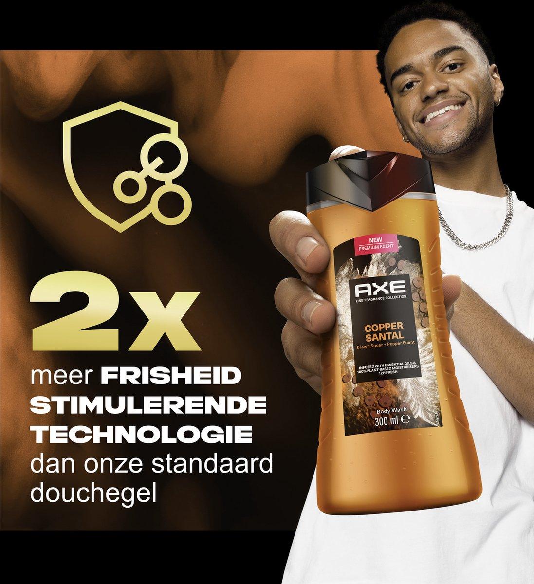 Axe Fine Fragrance Collection Copper Santal Douchegel 6 x 300 ml - 2x- K Drogerie