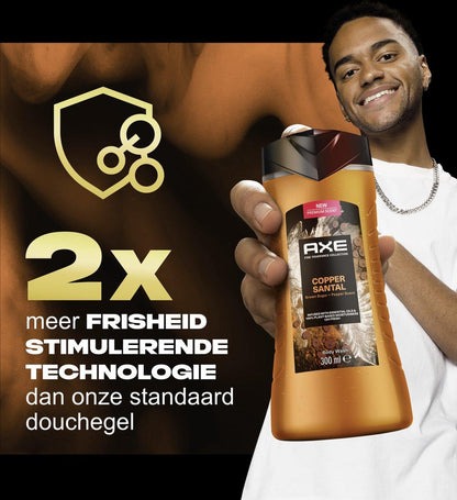 Axe Fine Fragrance Collection Copper Santal Douchegel 6 x 300 ml - 2x- K Drogerie