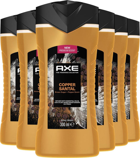 Axe Fine Fragrance Collection Copper Santal Douchegel 6 x 300 ml - K Drogerie