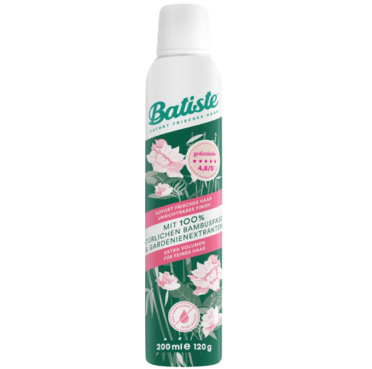 Batiste Naturally Droogshampoo Bamboo Fibre & Gardenia 200 ml