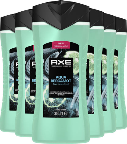 Axe Fine Fragrance Collection Aqua Bergamot Douchegel 6 x 300 ml
