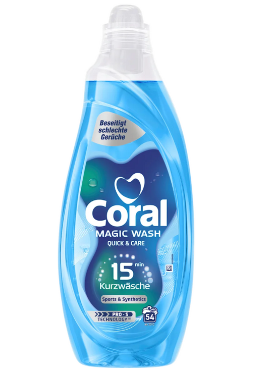 Coral Quickwash Sport & Syntetisch Vloeibaar Wasmiddel
