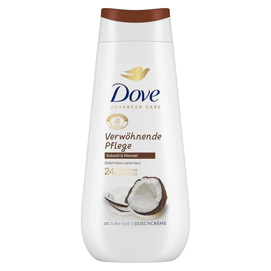 Dove Douchecrème Advanced Care Pampering Care Kokosolie & Amandel 225 ml