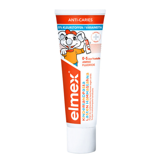 3x Elmex Peuter (0-5 Jaar) Gel-Tandpasta 75 ml