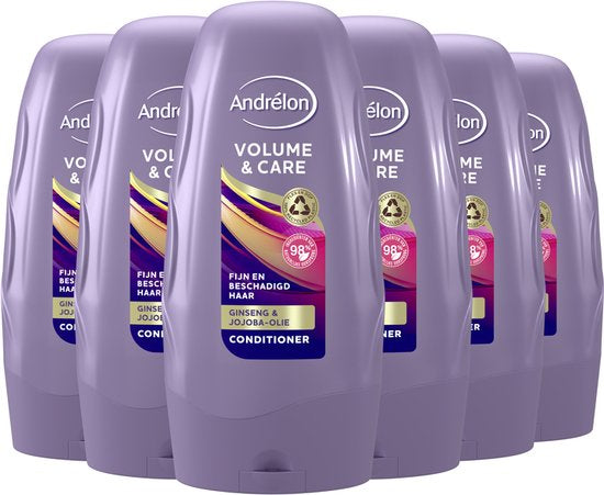 Andrélon Volume & Care Conditioner 6 x 250 ml Meer Volume voor Fijn Haar