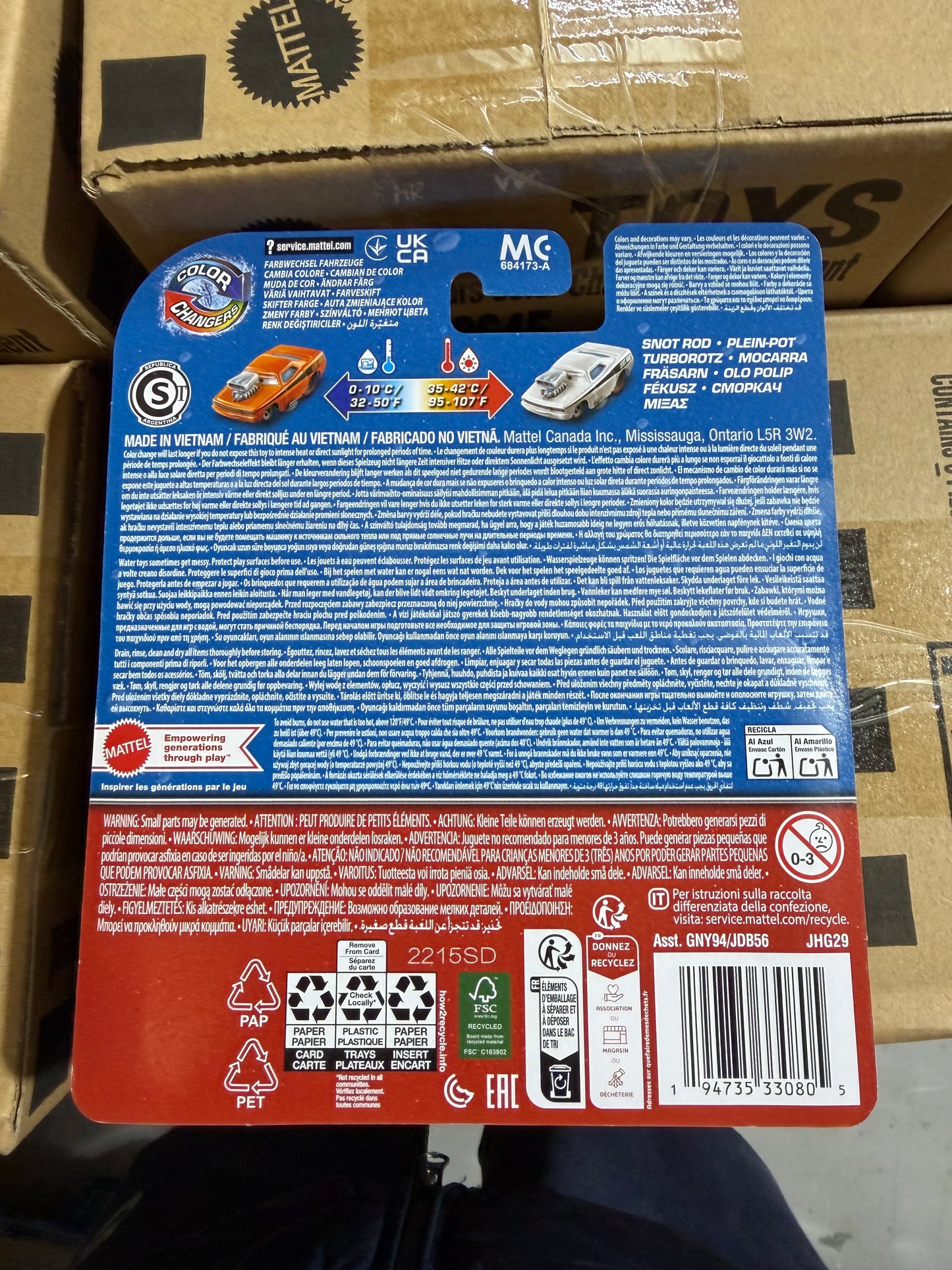 Disney Pixar Cars Color Changers Auto - Kleurveranderende Speelgoedauto - Warm & Koud Water - 8 Varianten