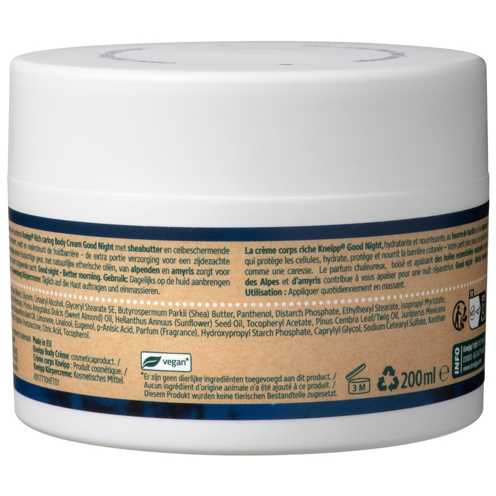 Kneipp Körpercreme Gute Nacht Reichhaltige Pflege 200 ml