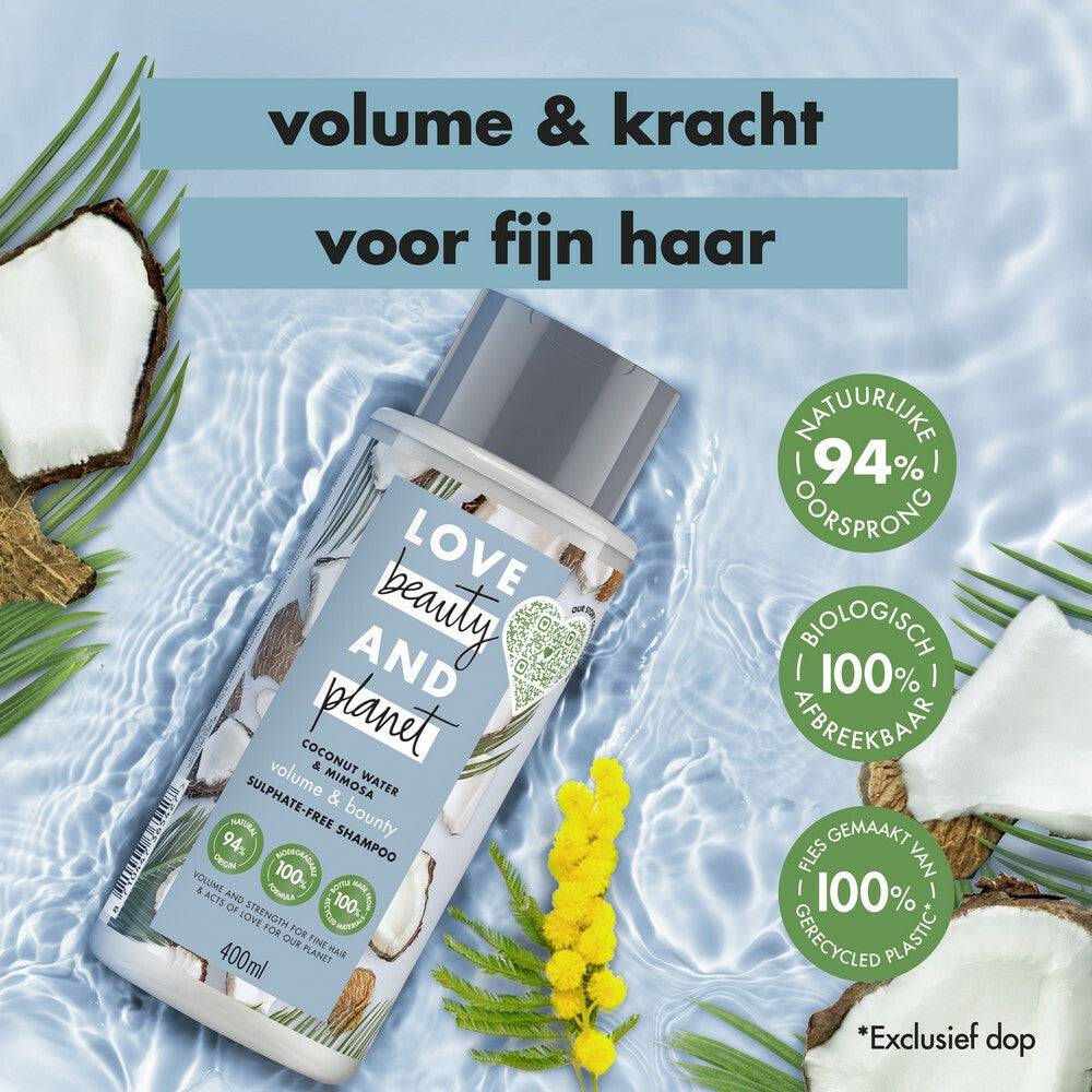 Love Beauty and Planet Shampoo Coconut Water en Mimosa Flower 400 ml