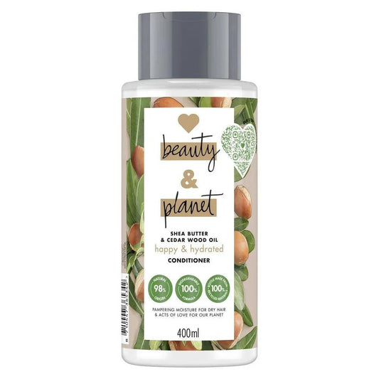 Love Beauty and Planet Conditioner Shea Butter & Cedarwood 400 ml - voedende conditioner met sheaboter