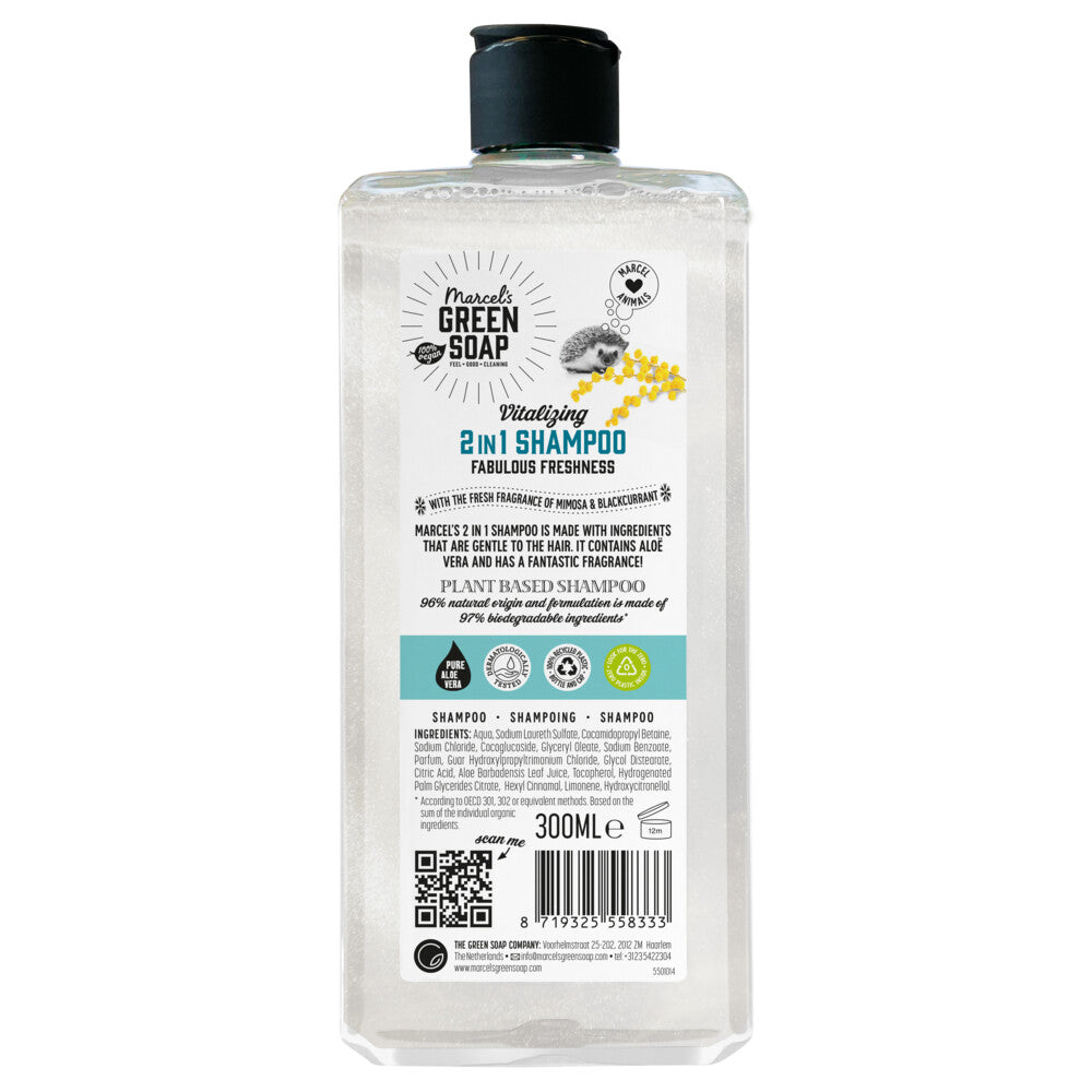 Marcel's Green Soap 2-in-1 Shampoo Mimose & Schwarze Johannisbeere 300 ml