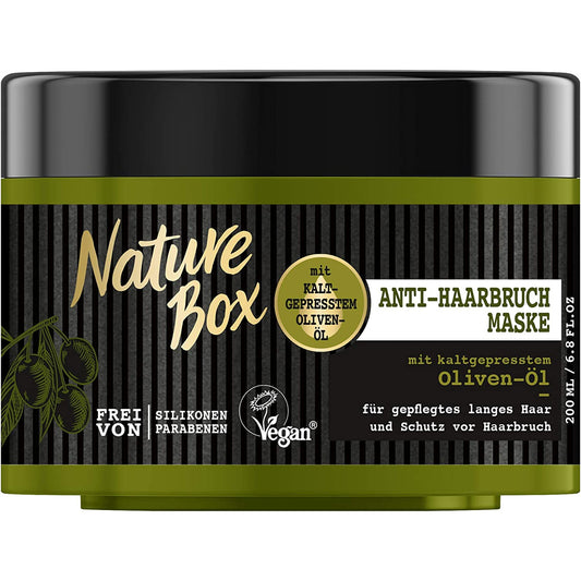 Nature Box Anti-Haarbreuk Haarmasker Olijfolie 200ml
