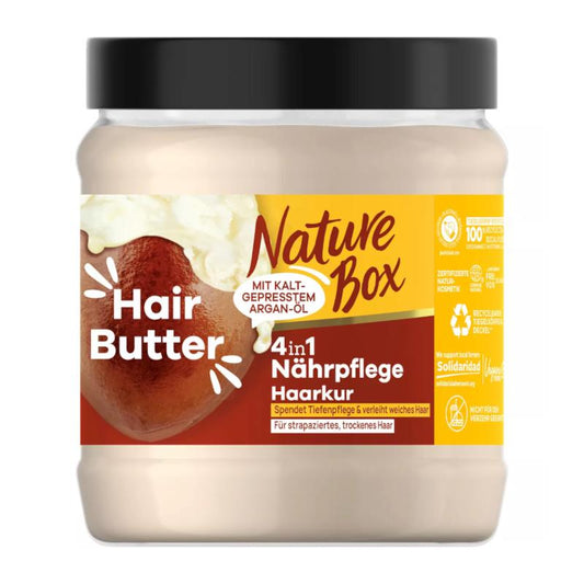 Nature Box 4-in-1 Hair Butter Voedend Met Koudgeperste Argan Olie 300 ml