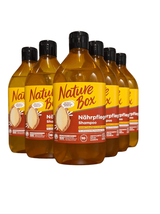 Nature Box Argan Shampoo 6 x 385 ml - voordeelverpakking shampoo met arganolie