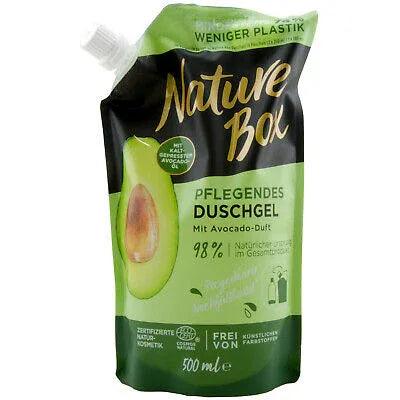 Nature Box Avocado Douchegel Navulling 500 ml - navulling douchegel met avocado-olie