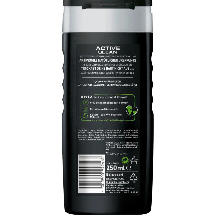 Nivea Men Douchegel Active Clean 250 ml
